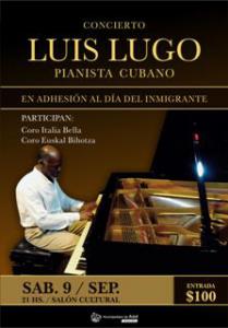 El cubano Luis Lugo presentar� su concierto de piano en el Sal�n Cultural